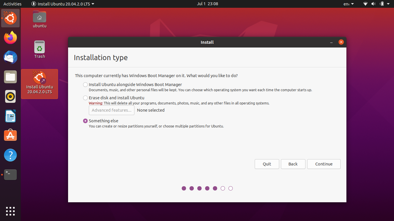 Ubuntu installer